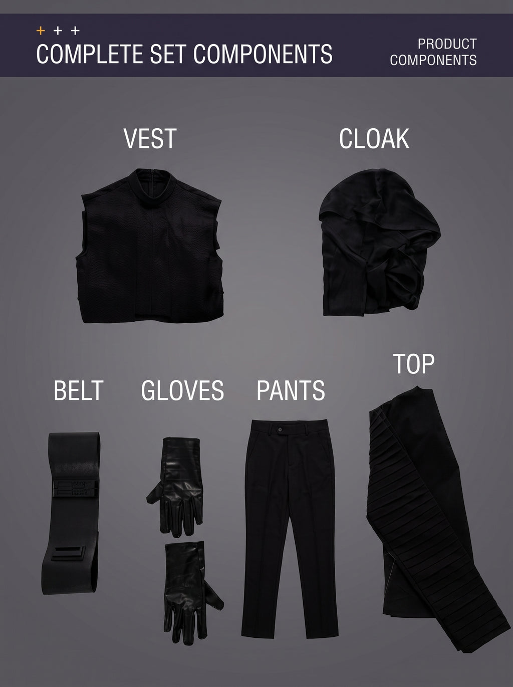 Star Wars: The Force Awakens Kylo Ren Cosplay Costume Full Set