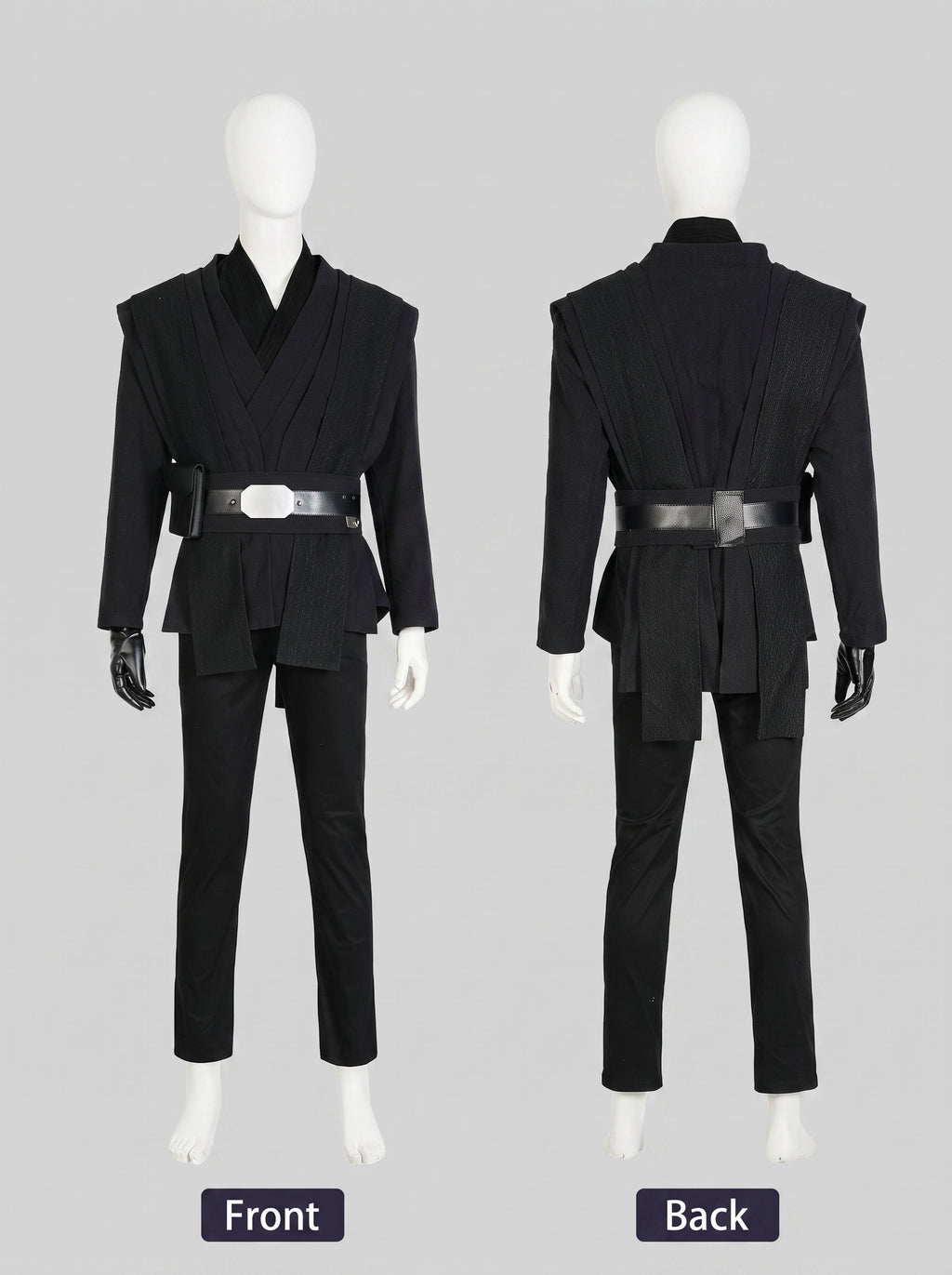 Luke Skywalker Black Hooded Guardian Costume – Fantasy Warrior Robe Full Set