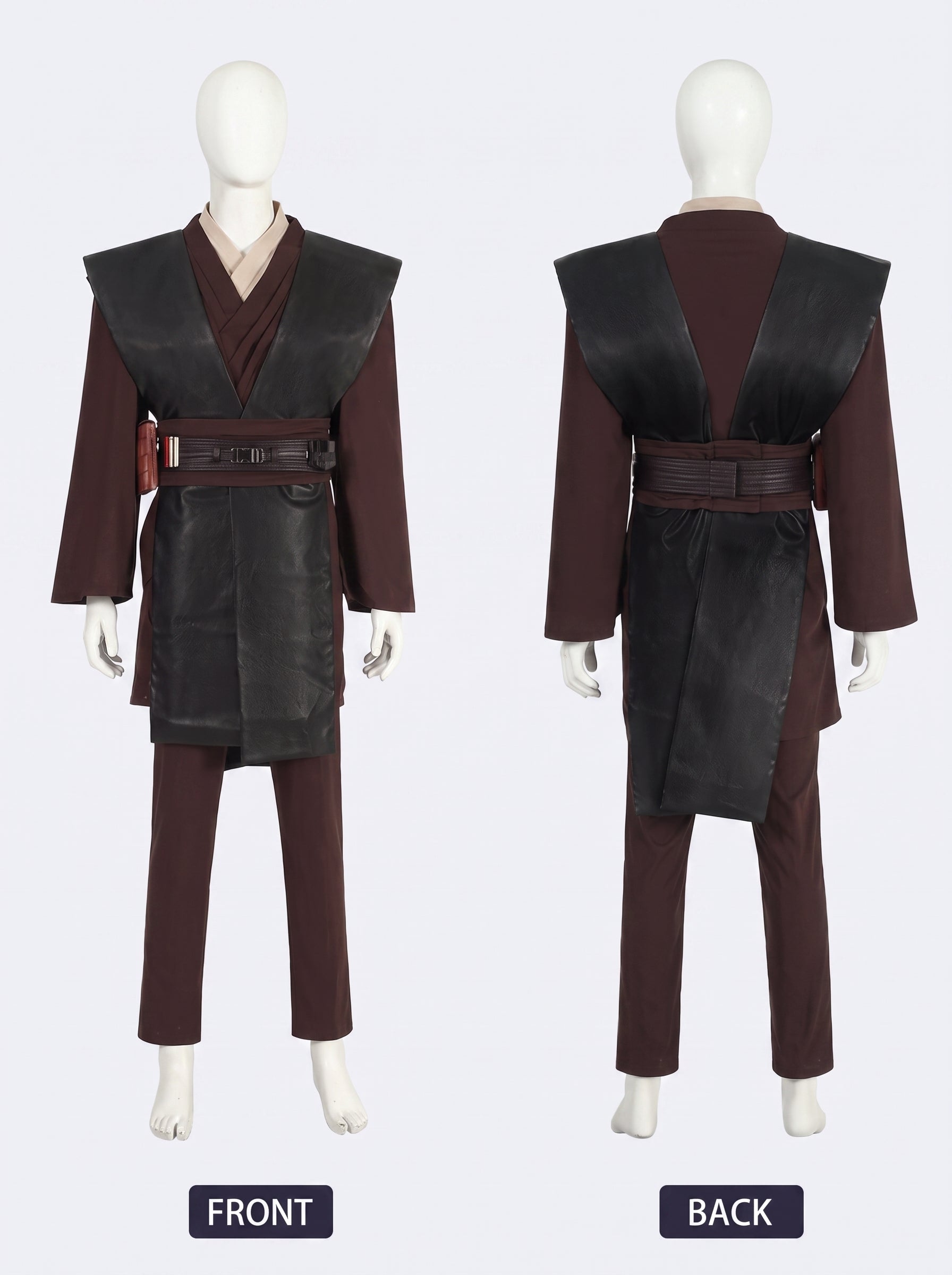 Anakin Skywalker Star Wars Episode II Cosplay Costume Full Set