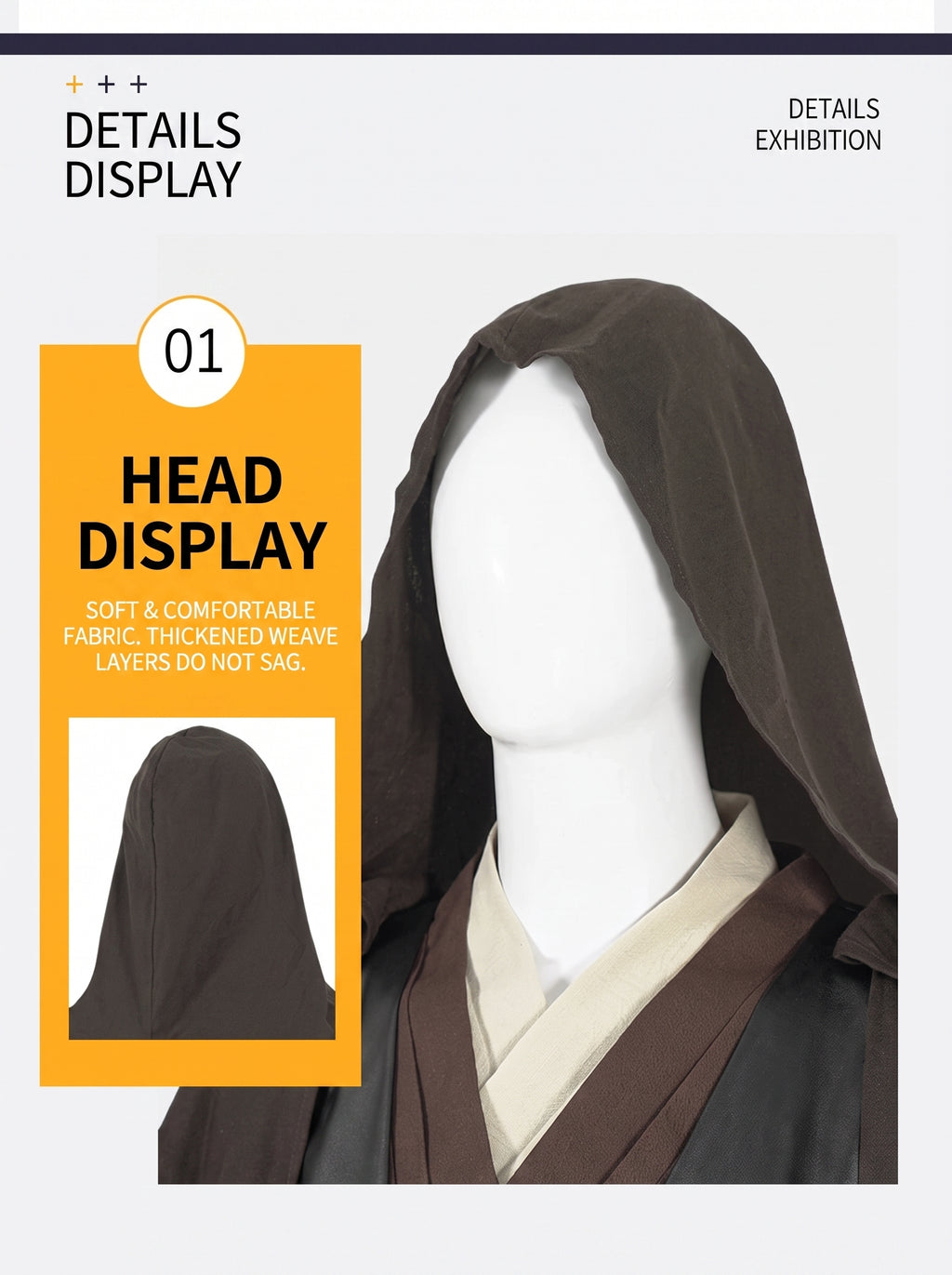 Anakin Skywalker Star Wars Episode II Cosplay Costume Full Set