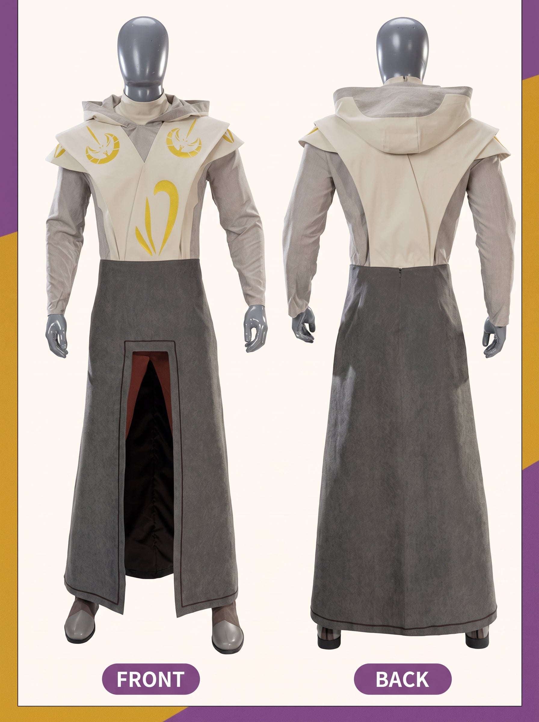 Star Wars: Galaxy of Heroes Jedi Temple Guard Cosplay Costume Full Set