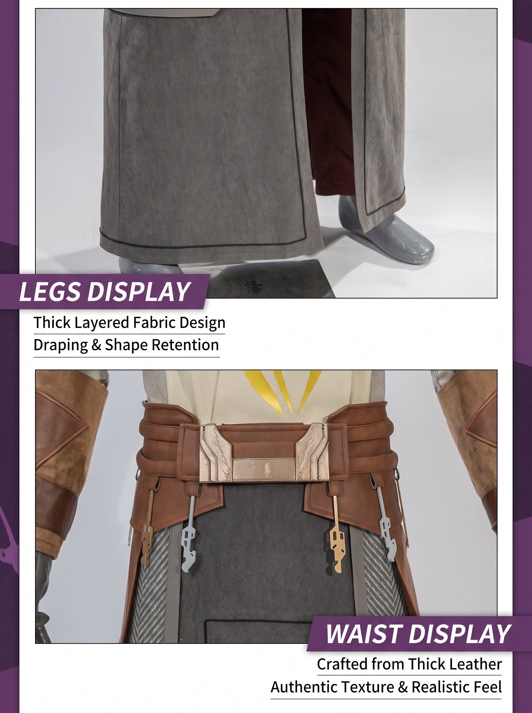 Star Wars: Galaxy of Heroes Jedi Temple Guard Cosplay Costume Full Set