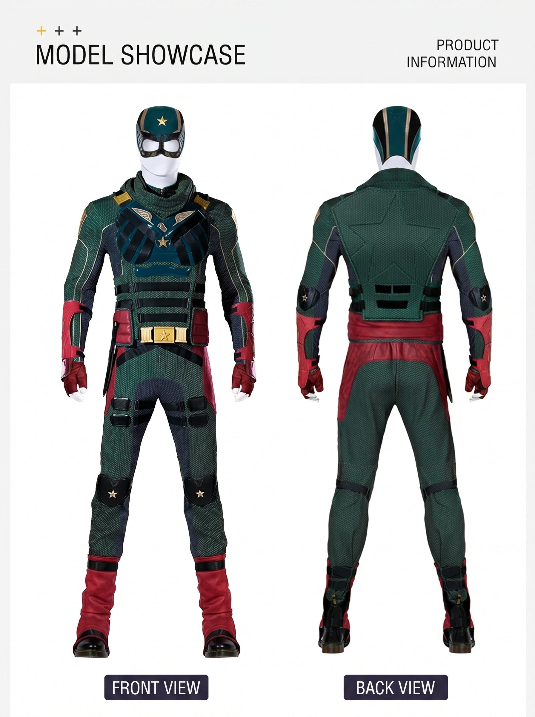 The Boys Season 3 Soldier Boy Cosplay Costume Full Set