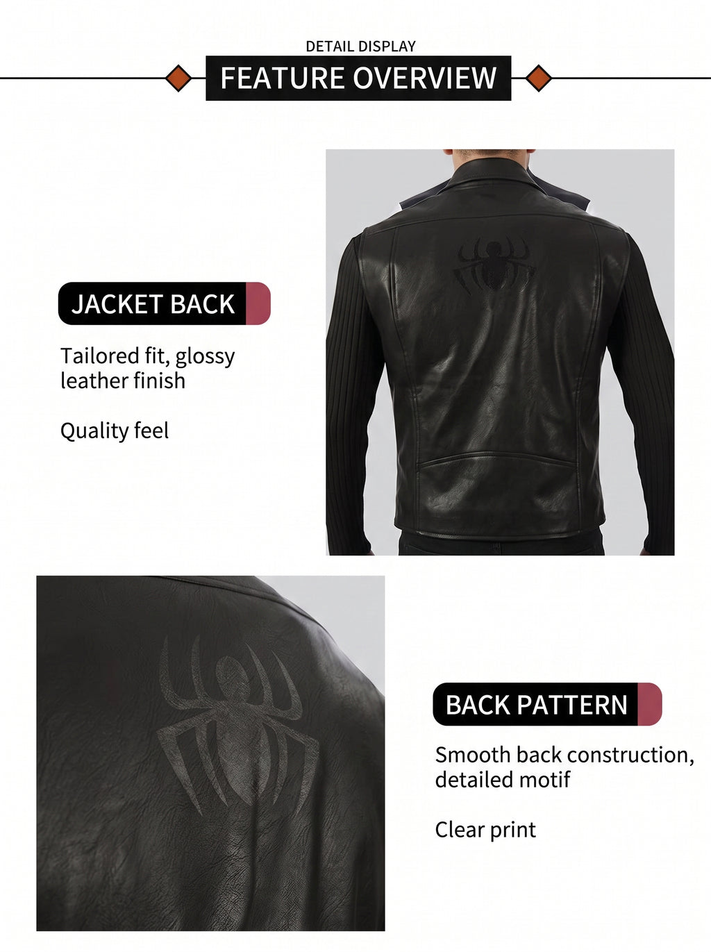 Spider-Man: Into the Spider-Verse Spider-Man Noir Cosplay Costume Full Set