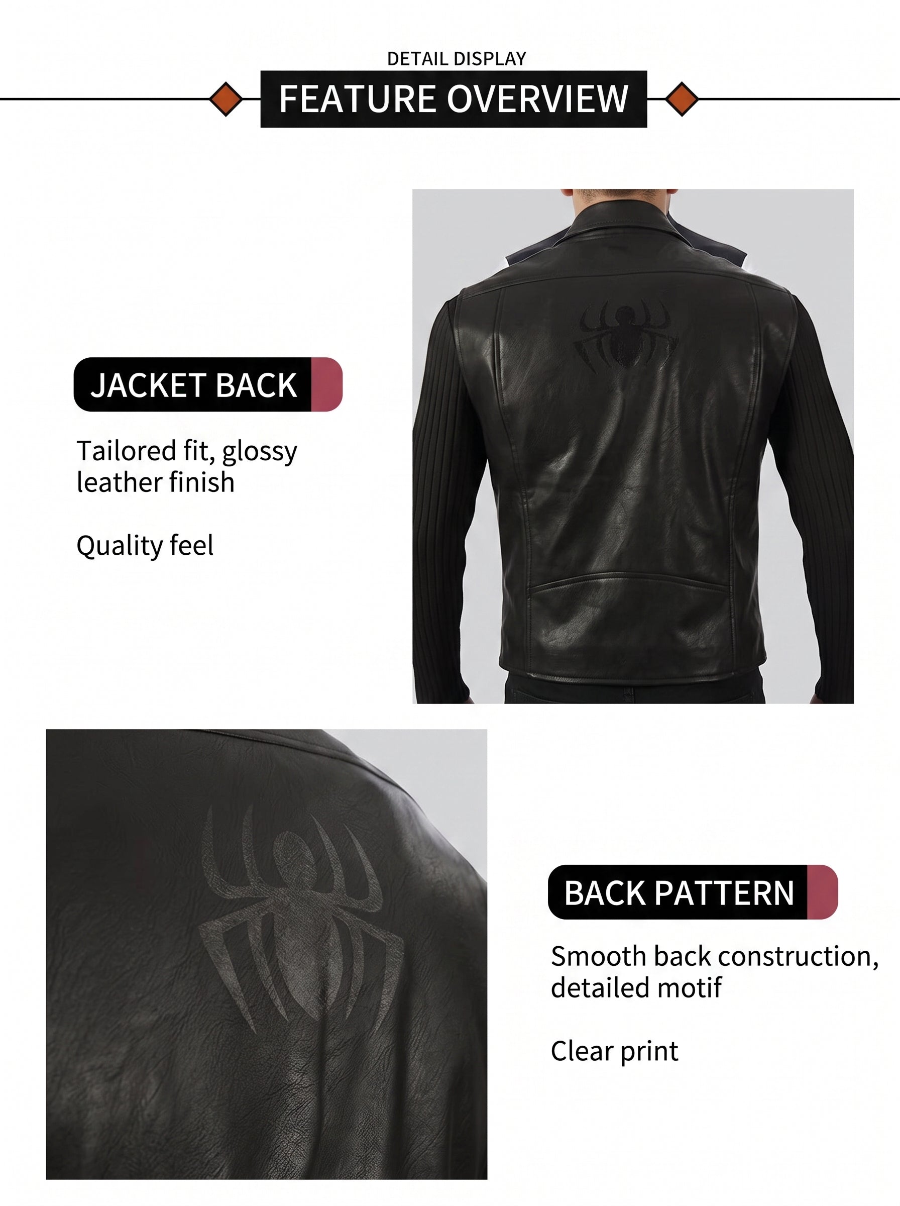 Spider-Man: Into the Spider-Verse Spider-Man Noir Cosplay Costume Full Set