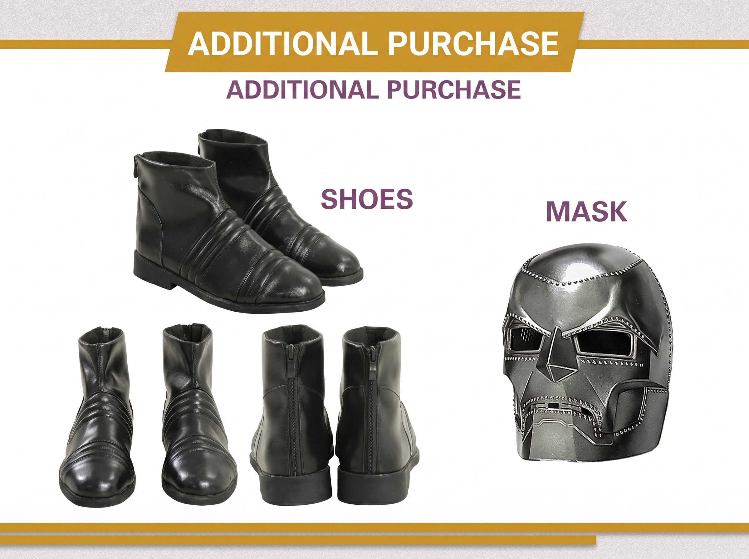 Avengers: Doomsday Doctor Doom Cosplay Costume Black Full Set