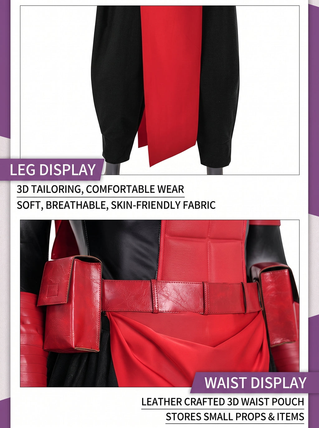 Female Daredevil Elektra Cosplay Costume Premium Red Suit | Handmade Halloween Outfit