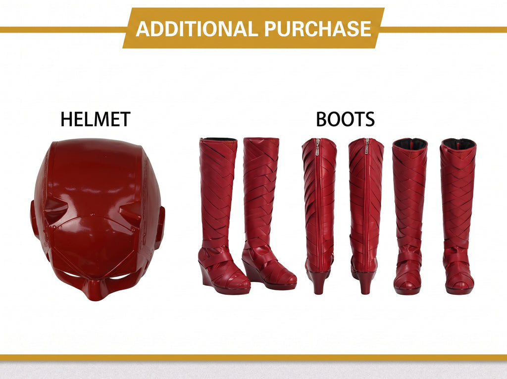Female Daredevil Elektra Cosplay Costume Premium Red Suit | Handmade Halloween Outfit