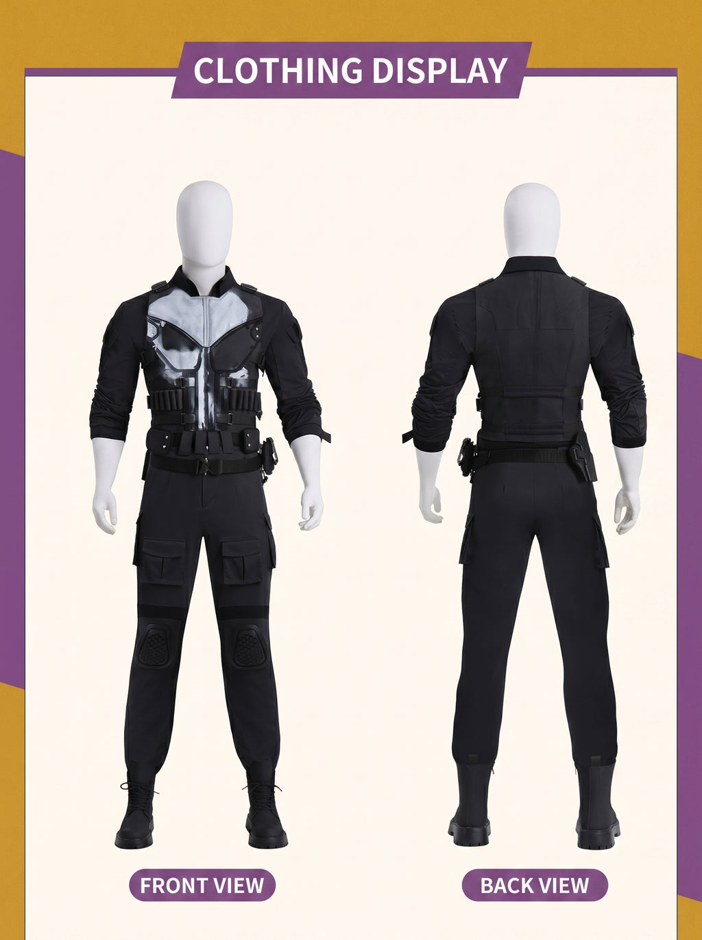 Daredevil Born Again Punisher Frank Castle Premium Cosplay Costume