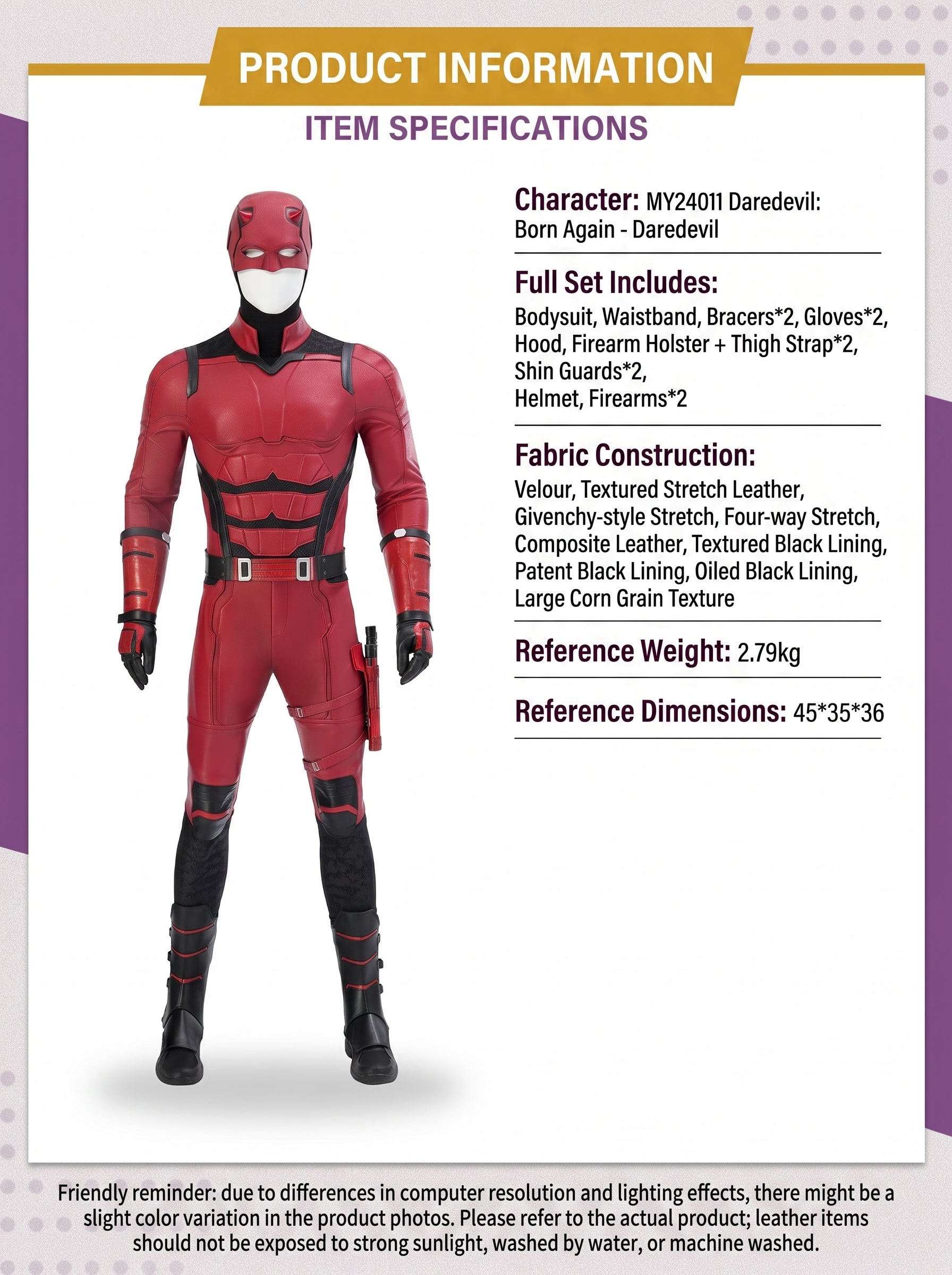 Daredevil Born Again Matt Murdock Premium Cosplay Costume Full Set