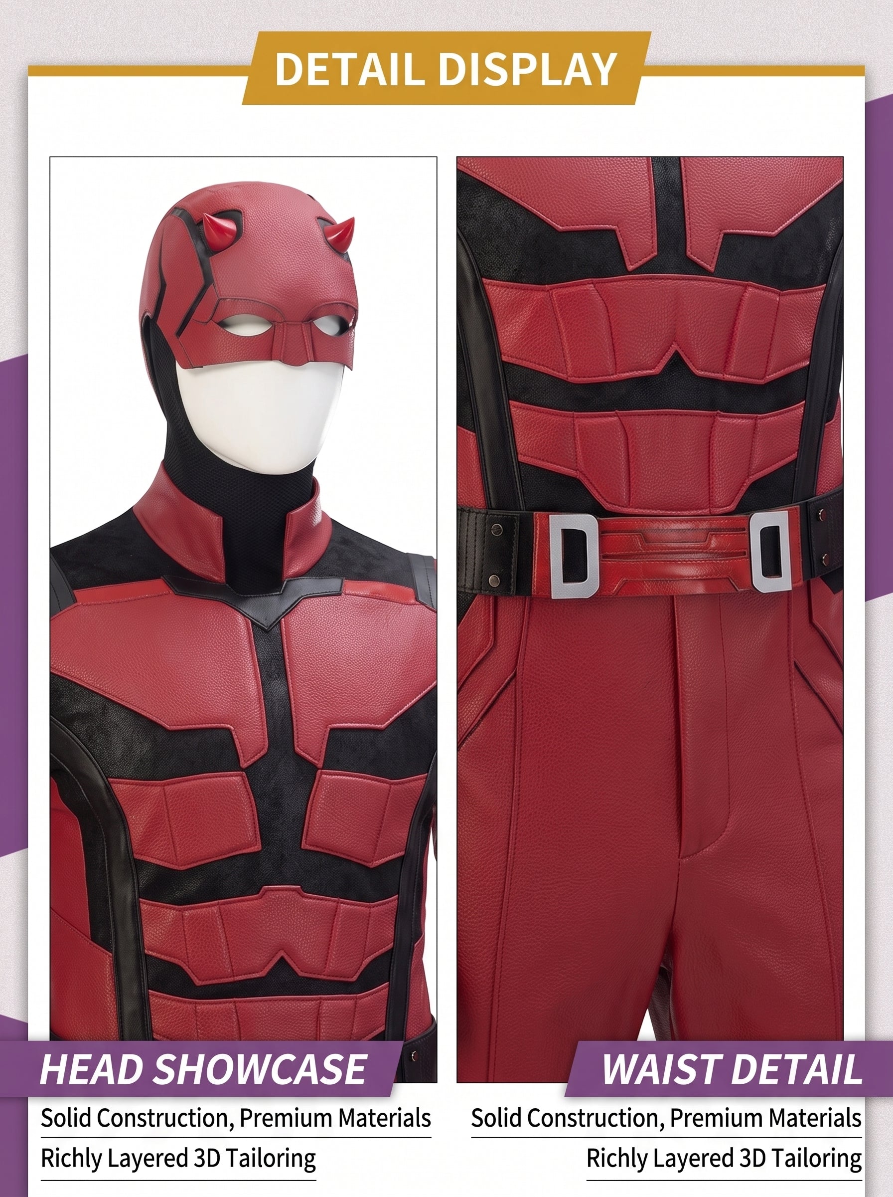Daredevil Born Again Matt Murdock Premium Cosplay Costume Full Set