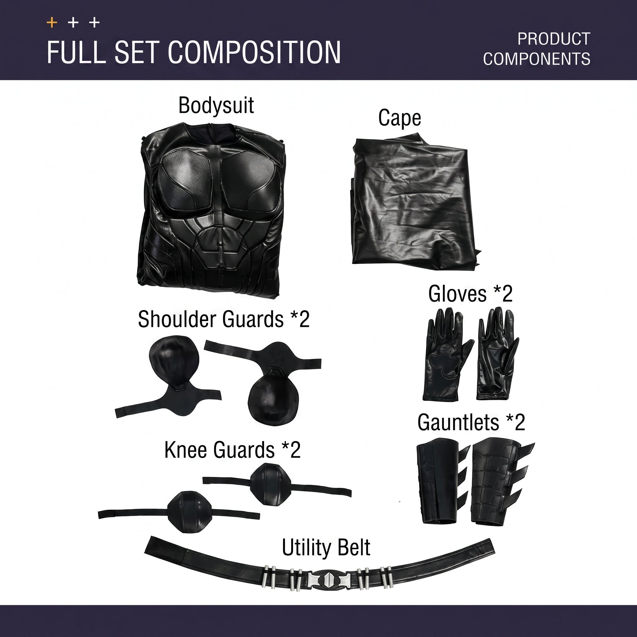 Batman Movie Premium Cosplay Costume Full Set