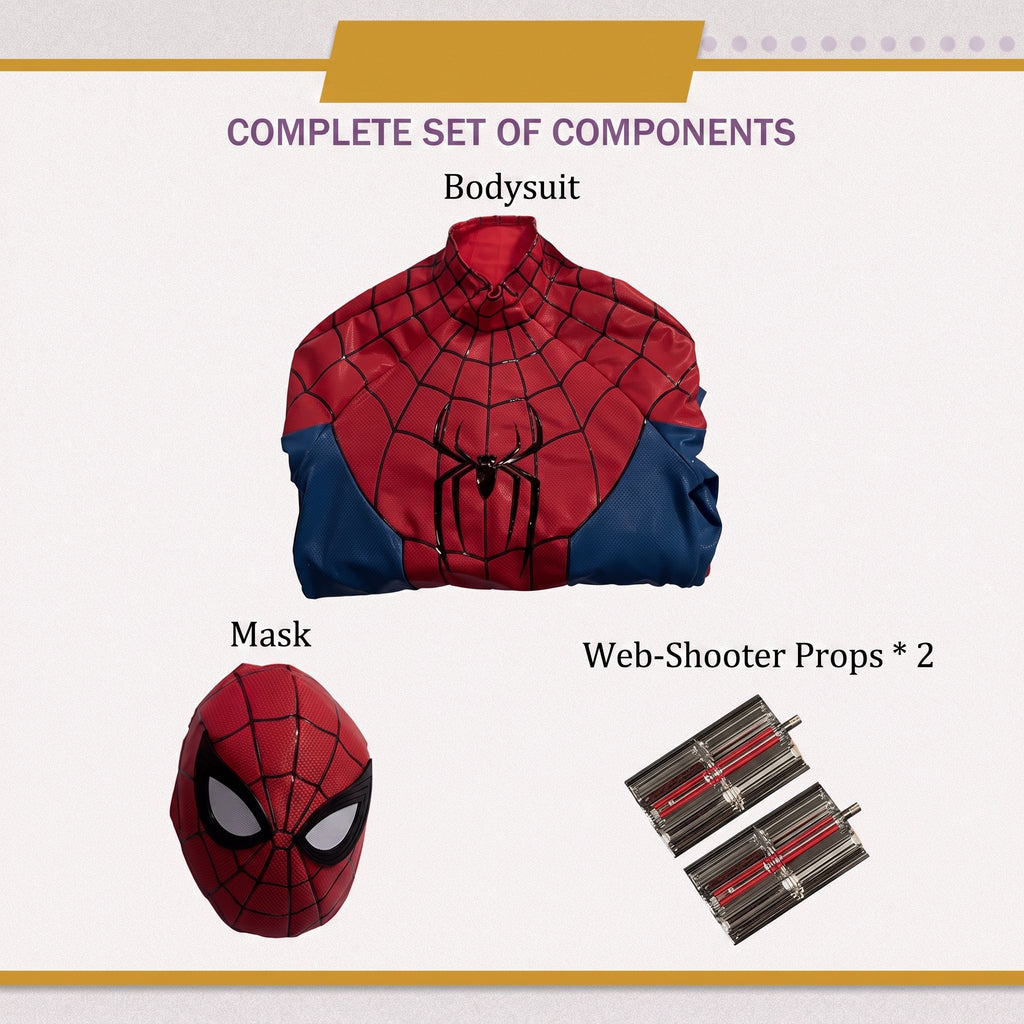 Premium Red Web Hero Cosplay Costume Full Set – Movie Inspired Halloween Outfit