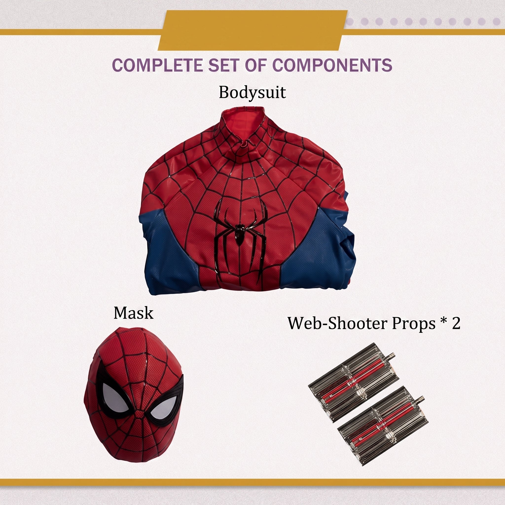 Premium Red Web Hero Cosplay Costume Full Set – Movie Inspired Halloween Outfit