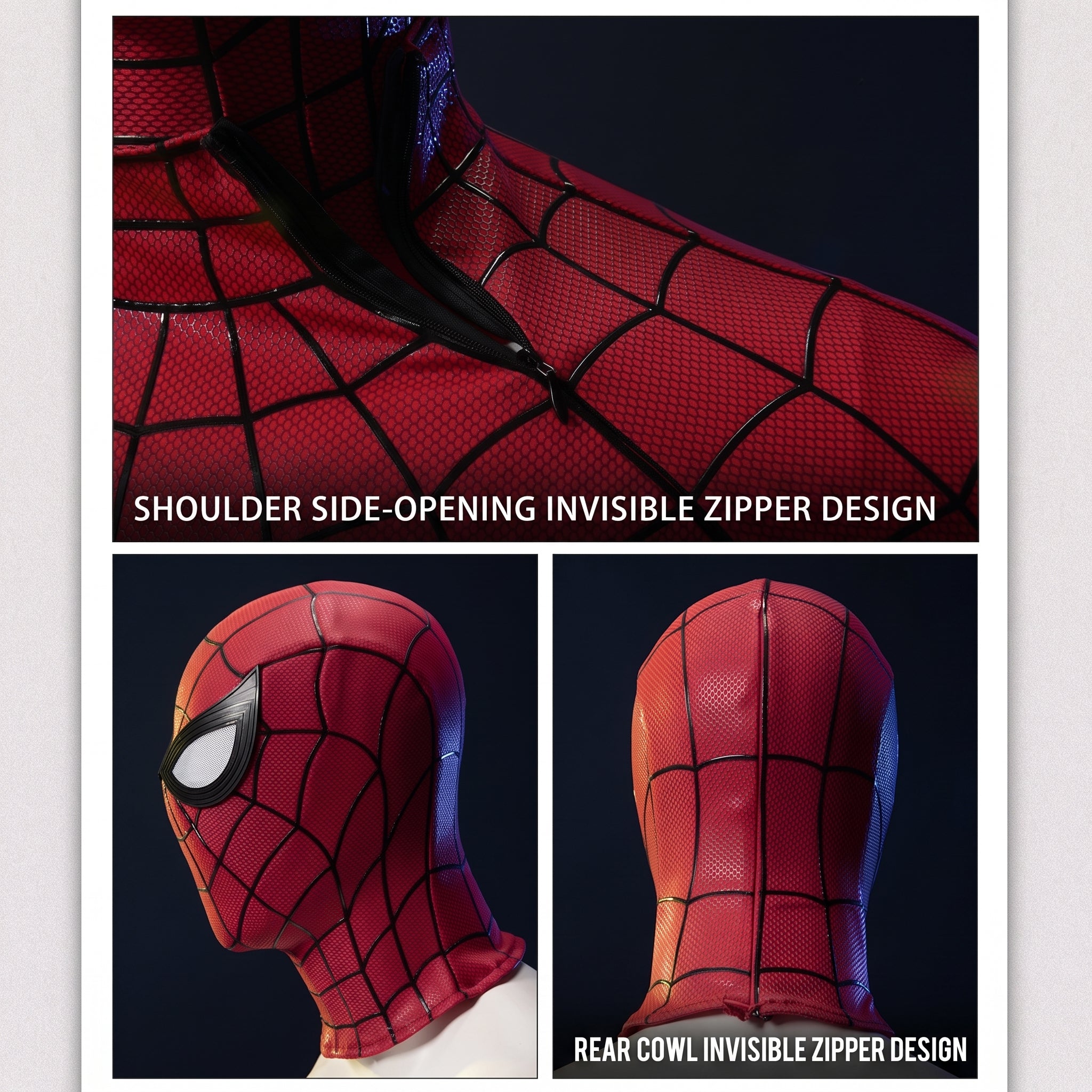 Premium Red Web Hero Cosplay Costume Full Set – Movie Inspired Halloween Outfit