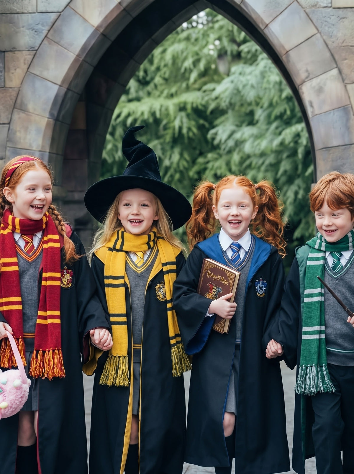 Kids&Adults Classic Wizard School Uniform Costume