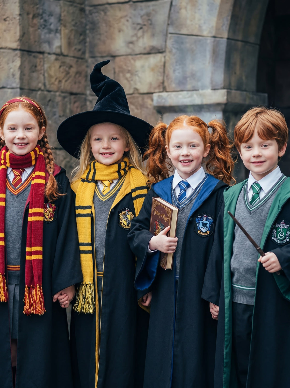 Kids&Adults Classic Wizard School Uniform Costume