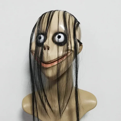 Bulging Eyes Creepy Woman Mask | Viral Horror Latex Cosplay Mask