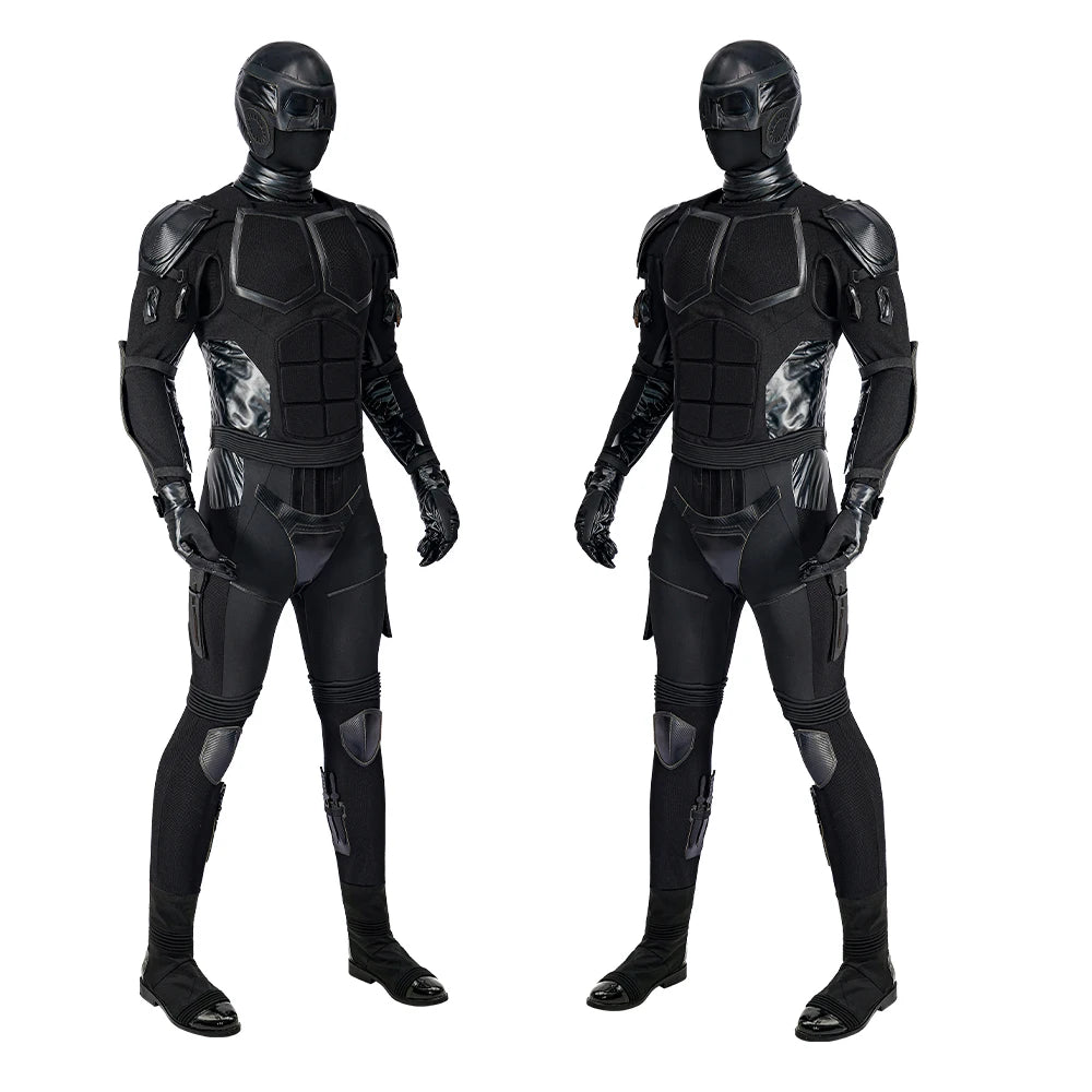The Boys Season 3 Black Noir Cosplay Costume Deluxe Full Set