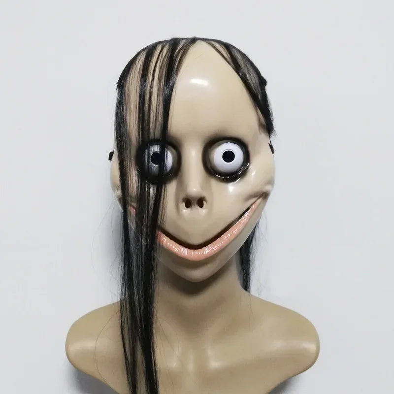 Bulging Eyes Creepy Woman Mask | Viral Horror Latex Cosplay Mask