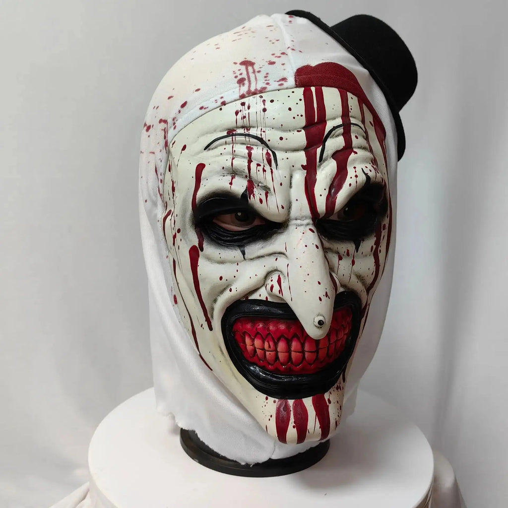 Horror Bloody Clown Latex Mask | Full Head Scary Halloween Cosplay Mask
