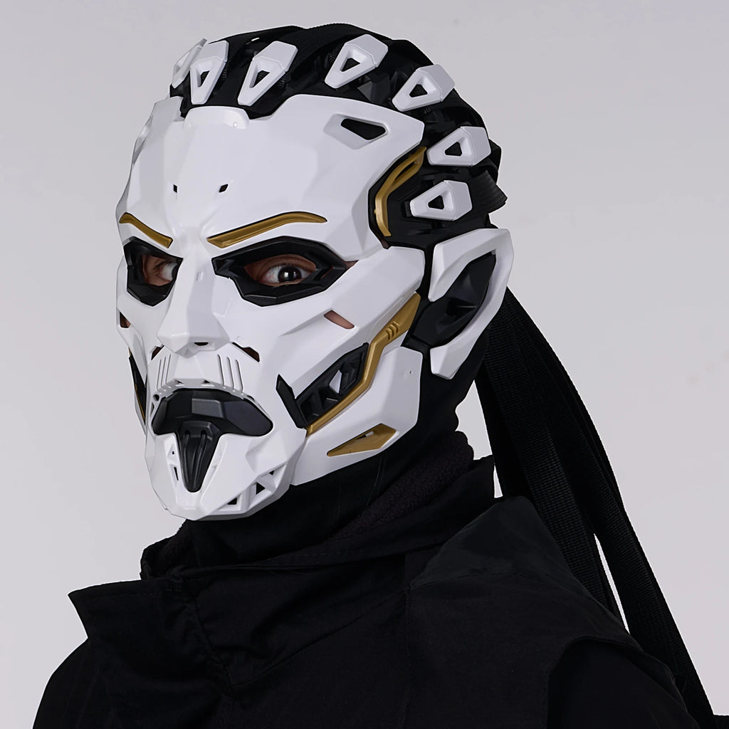 Predator-Style Tribal Warrior Mask | Sci-Fi Villain Full Face Cosplay Mask