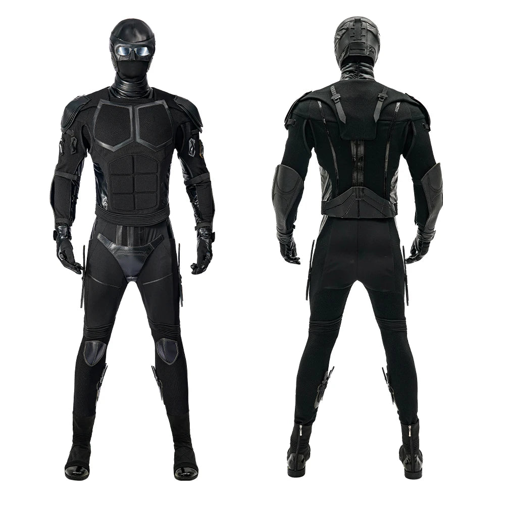 The Boys Season 3 Black Noir Cosplay Costume Deluxe Full Set