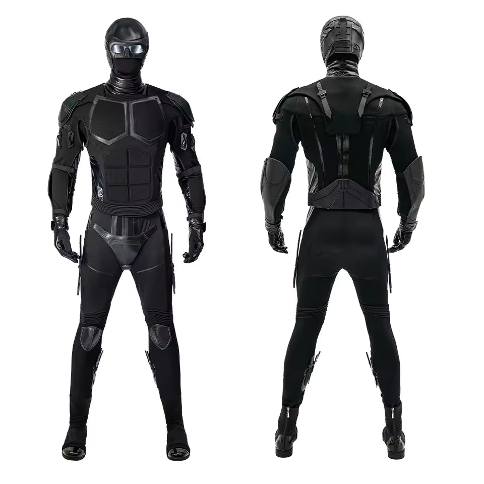 The Boys Season 3 Black Noir Cosplay Costume Deluxe Full Set