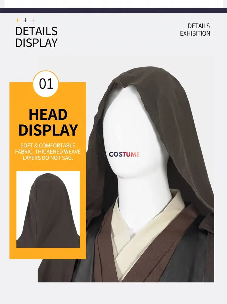 Anakin Skywalker Star Wars Episode II Cosplay Costume Full Set - Cosplay Costume