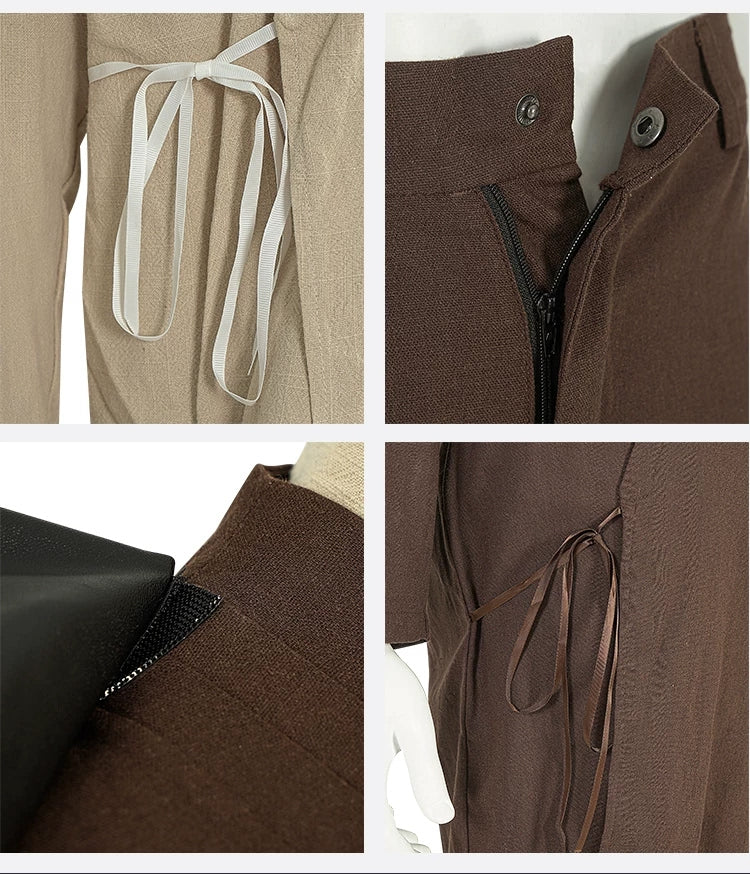 Anakin Skywalker Star Wars Episode II Cosplay Costume Full Set