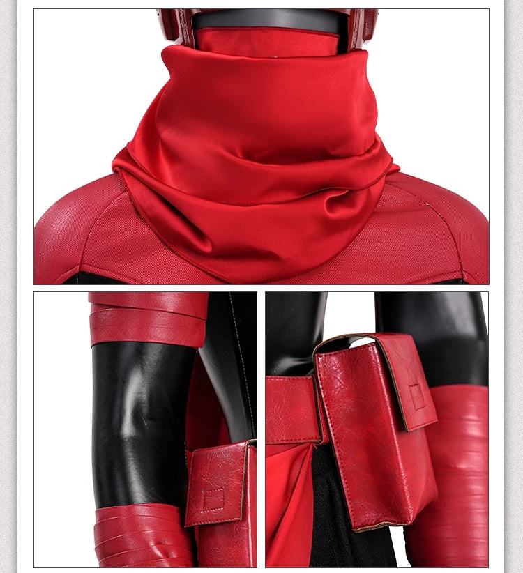 Female Daredevil Elektra Cosplay Costume Premium Red Suit | Handmade Halloween Outfit