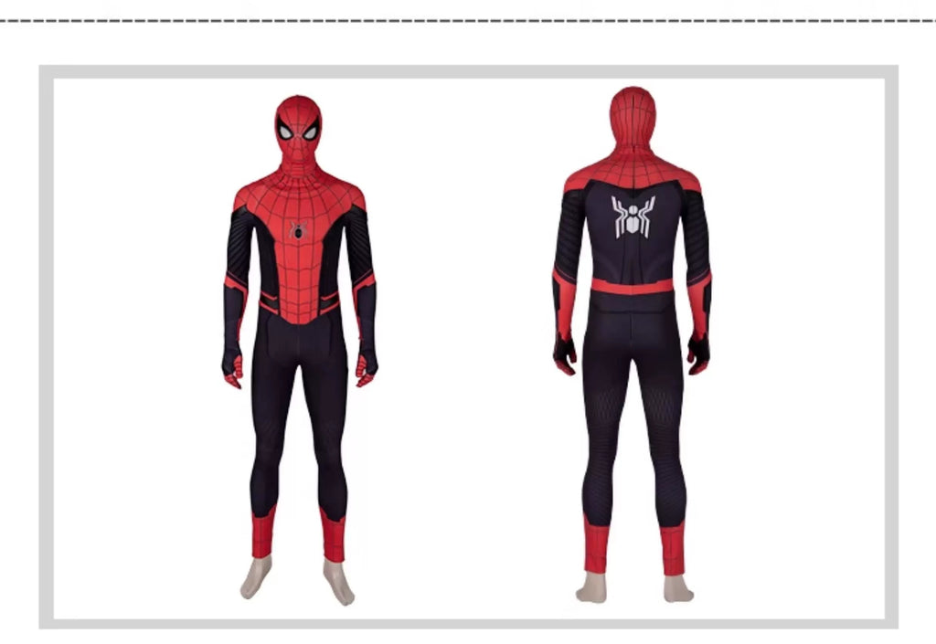 Spider-Man Premium Costume Red Web Hero Cosplay Costume Full Set | ONE COSTUME